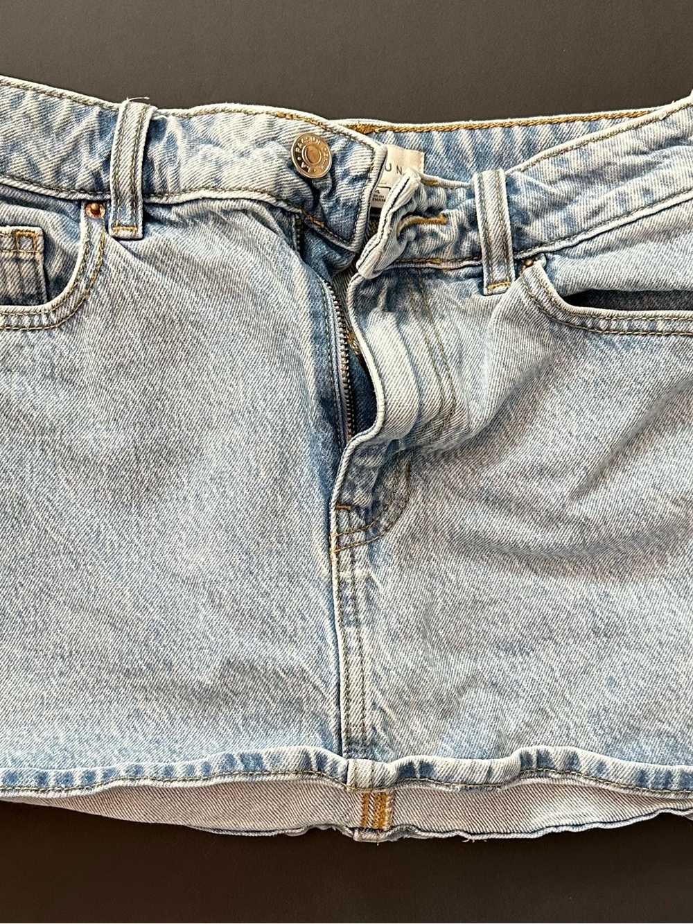 PacSun Light Blue Denim Mini Skirt